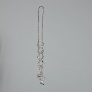 Vintage Native America GSNM Dancing Kokopelli Sterling Silver Necklace